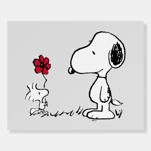 Peanuts Snoopy & Woodstock Red & Black Foam Board