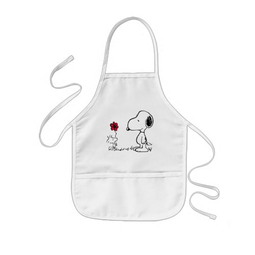 Peanuts  Snoopy  Woodstock Red  Black Kids Apron