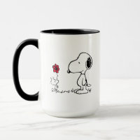 Peanuts | Snoopy & Woodstock Red & Black Mug