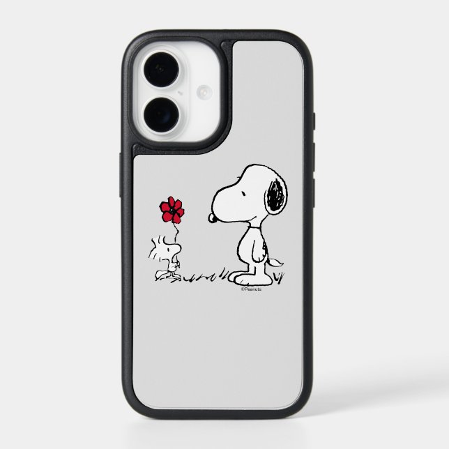 Peanuts | Snoopy & Woodstock Red & Black Otterbox iPhone Case (Back)