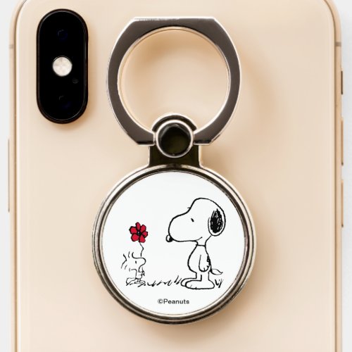 Peanuts  Snoopy  Woodstock Red  Black Phone Ring Stand