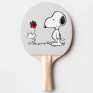 Peanuts   Snoopy & Woodstock Red & Black Ping Pong Paddle