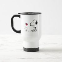 Peanuts | Snoopy & Woodstock Red & Black Travel Mug