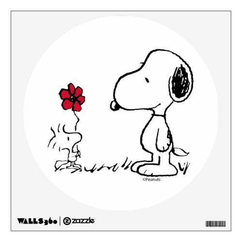 Peanuts  Snoopy  Woodstock Red  Black Wall Decal