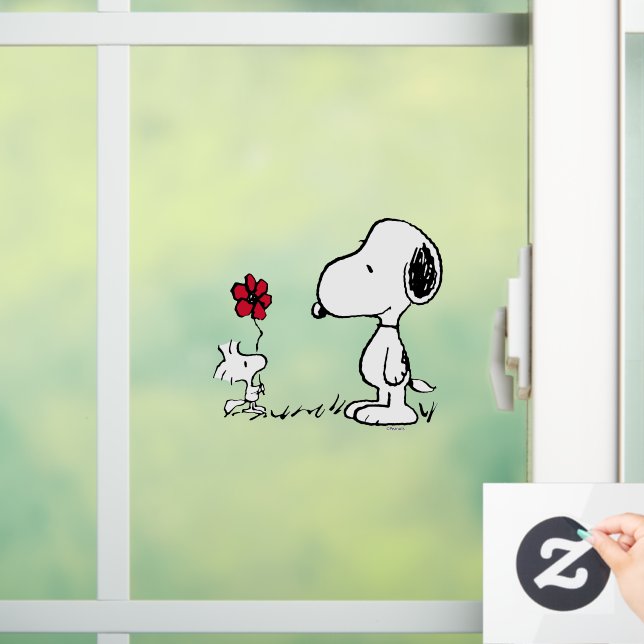 Peanuts | Snoopy & Woodstock Red & Black Window Cling (Home)