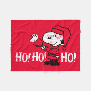 Peanuts Snoopy & Woodstock Ringing Bells Fleece Blanket
