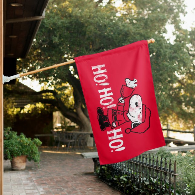 Peanuts | Snoopy & Woodstock Ringing Bells House Flag (In SItu)