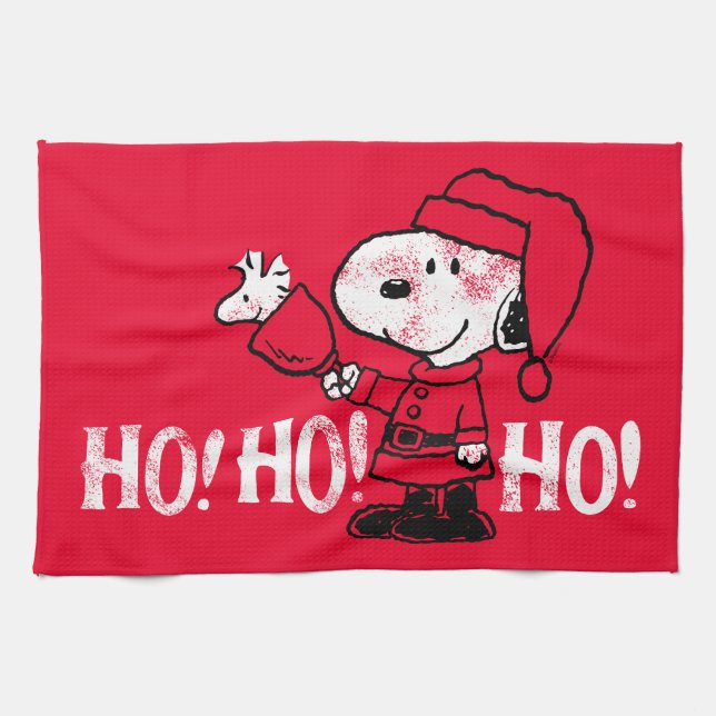 Peanuts | Snoopy & Woodstock Ringing Bells Kitchen Towel (Horizontal)