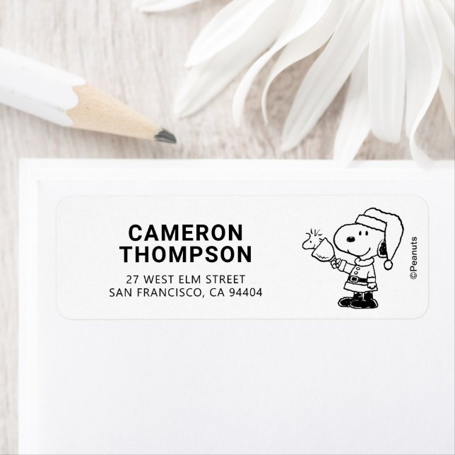 Peanuts | Snoopy & Woodstock Ringing Bells Label (Insitu)