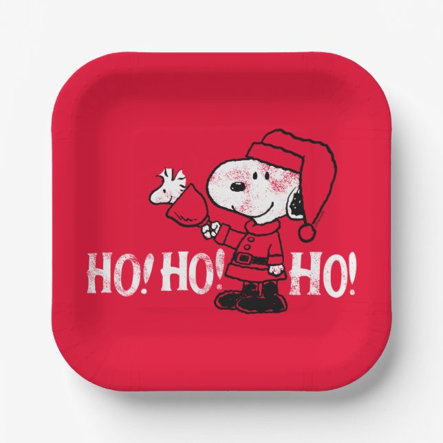 Peanuts | Snoopy & Woodstock Ringing Bells Paper Plates (Front)
