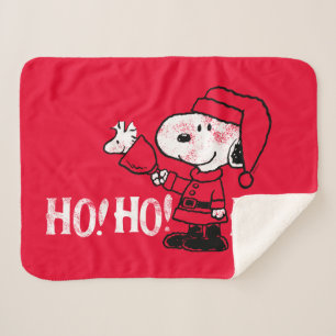 Peanuts   Snoopy & Woodstock Ringing Bells Sherpa Blanket