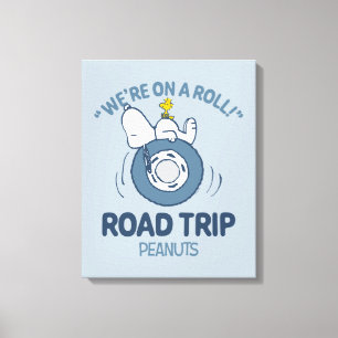 Peanuts Snoopy & Woodstock Road Trip Canvas Print