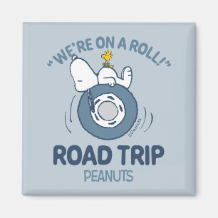 Peanuts   Snoopy & Woodstock Road Trip Magnet