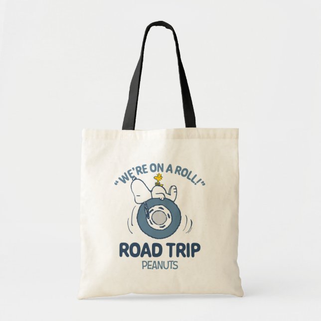 Peanuts | Snoopy & Woodstock Road Trip Tote Bag (Front)