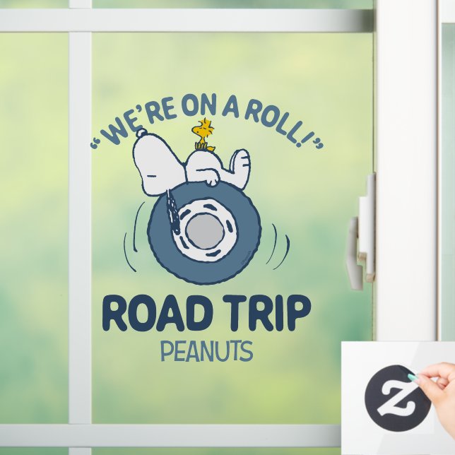 Peanuts | Snoopy & Woodstock Road Trip Window Cling (Home)