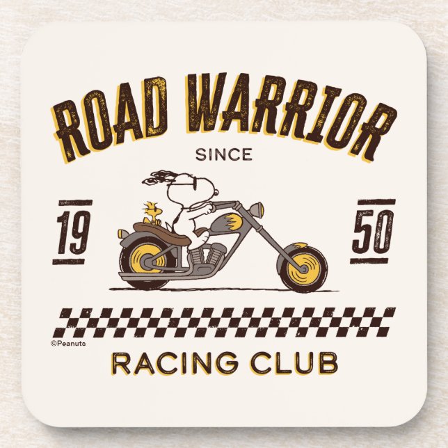Peanuts | Snoopy & Woodstock Road Warriors Beverage Coaster (Front)