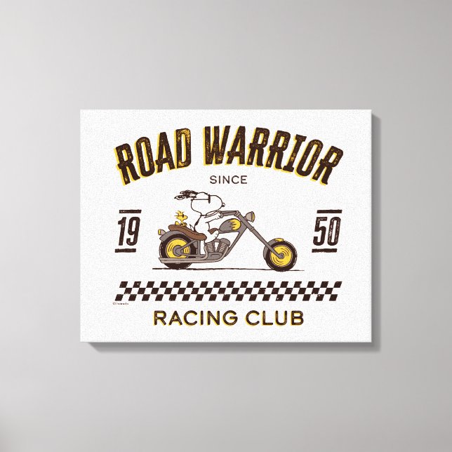 Peanuts | Snoopy & Woodstock Road Warriors Canvas Print (Front)