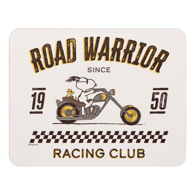 Peanuts | Snoopy & Woodstock Road Warriors Door Sign (Contemporary Front)