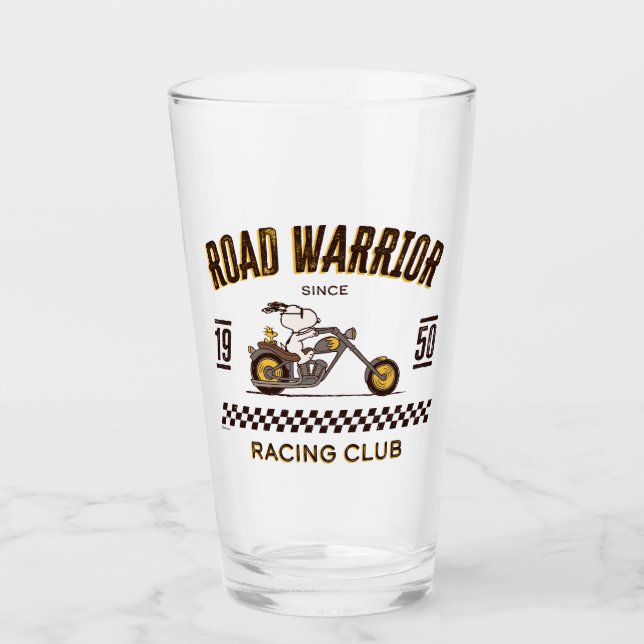 Peanuts | Snoopy & Woodstock Road Warriors Glass (Front)