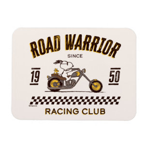 Peanuts Snoopy & Woodstock Road Warriors Magnet