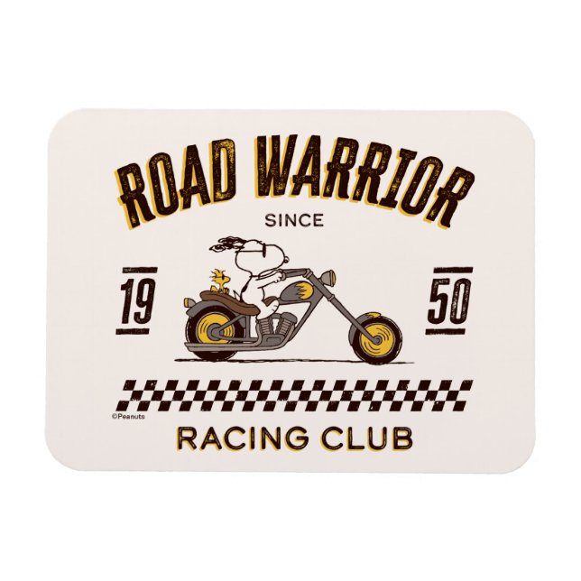 Peanuts | Snoopy & Woodstock Road Warriors Magnet (Horizontal)