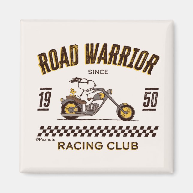 Peanuts | Snoopy & Woodstock Road Warriors Magnet (Front)