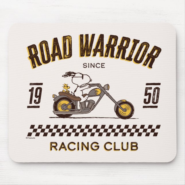 Peanuts | Snoopy & Woodstock Road Warriors Mouse Pad (Front)