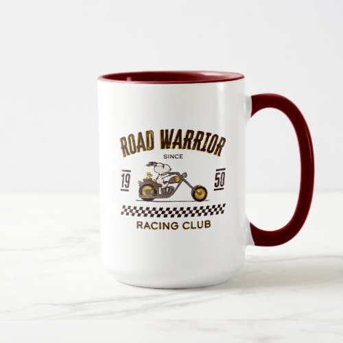 Peanuts  Snoopy  Woodstock Road Warriors Mug