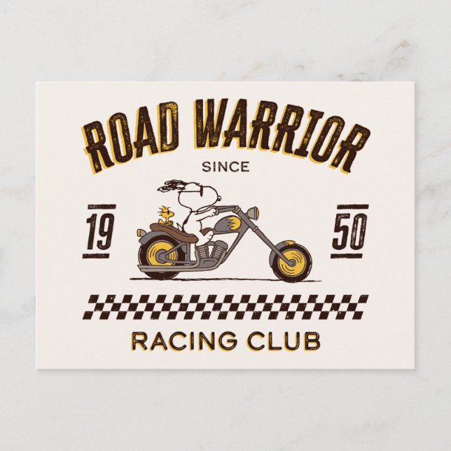 Peanuts | Snoopy & Woodstock Road Warriors Postcard (Front)