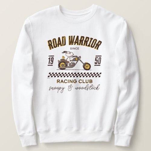 Peanuts  Snoopy  Woodstock Road Warriors Sweatshirt