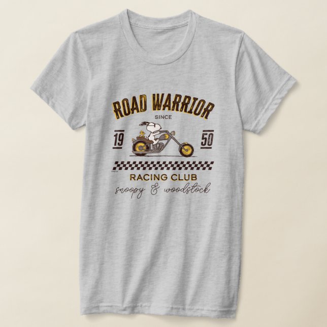 Peanuts | Snoopy & Woodstock Road Warriors T-Shirt (Laydown)