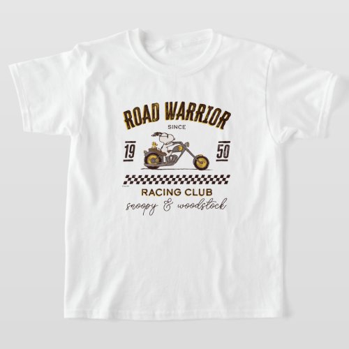 Peanuts  Snoopy  Woodstock Road Warriors T_Shirt