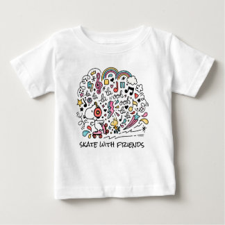 Peanuts | Snoopy & Woodstock Roller Skating Baby T-Shirt