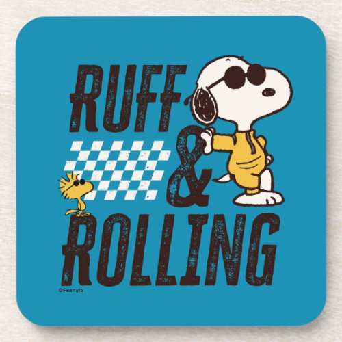 Peanuts  Snoopy  Woodstock Ruff  Rolling Beverage Coaster