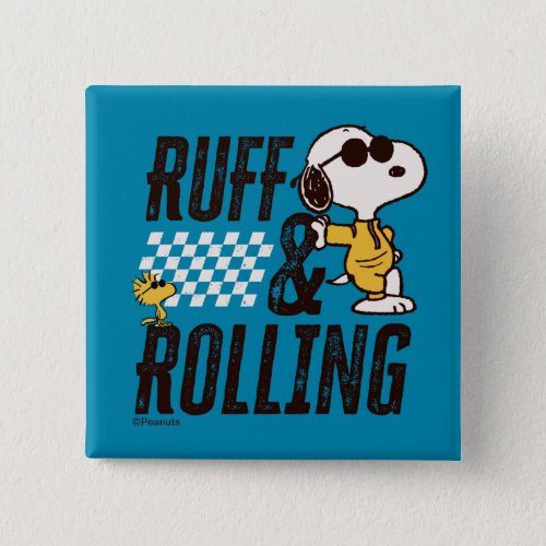 Peanuts  Snoopy  Woodstock Ruff  Rolling Button