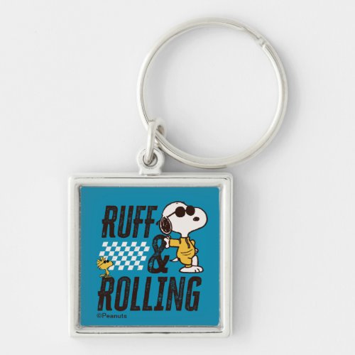 Peanuts  Snoopy  Woodstock Ruff  Rolling Keychain