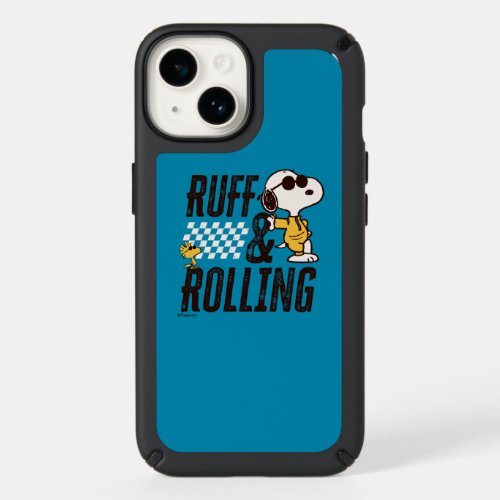 Peanuts  Snoopy  Woodstock Ruff  Rolling Speck iPhone 14 Case