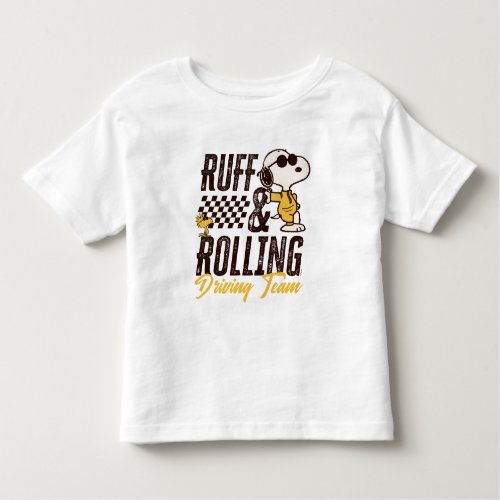 Peanuts  Snoopy  Woodstock Ruff  Rolling Toddler T_shirt