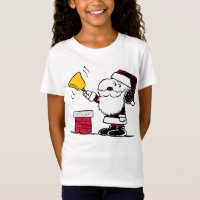 Peanuts | Snoopy & Woodstock Santa Bell Ringer T-Shirt