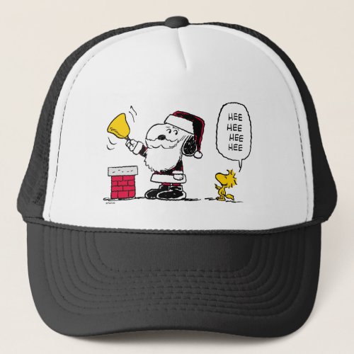 Peanuts  Snoopy  Woodstock Santa Bell Ringer Trucker Hat