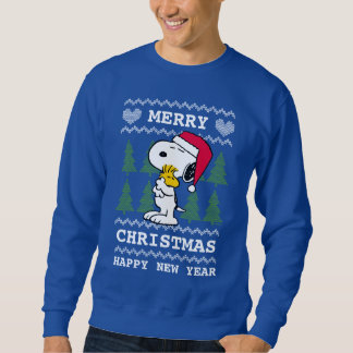 Peanuts | Snoopy & Woodstock Santa Claus Hug Sweatshirt