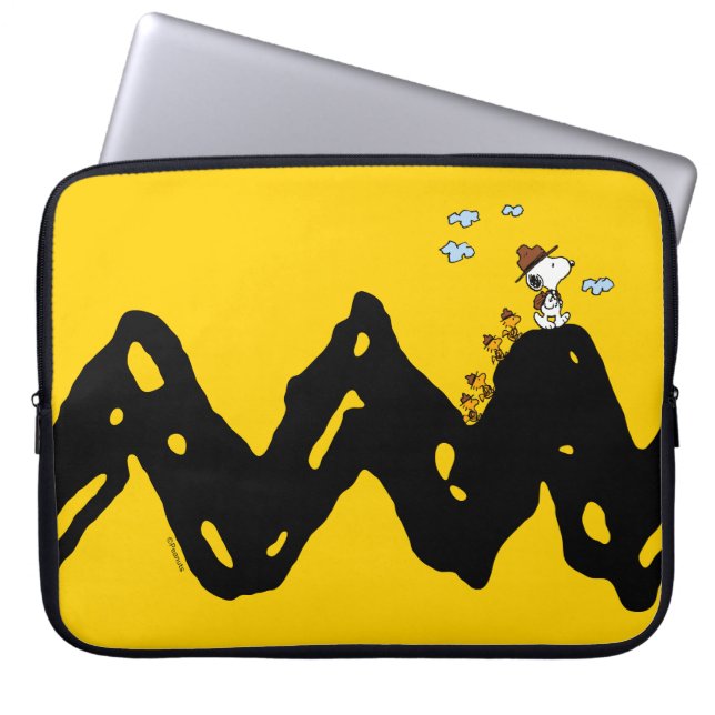 Peanuts | Snoopy & Woodstock Scout Troop Hike Laptop Sleeve (Front)