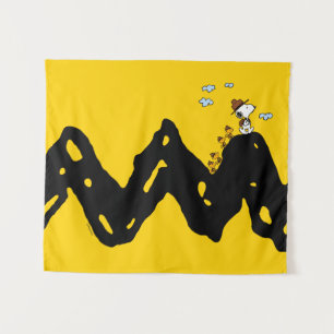 Peanuts Snoopy & Woodstock Scout Troop Hike Tapestry