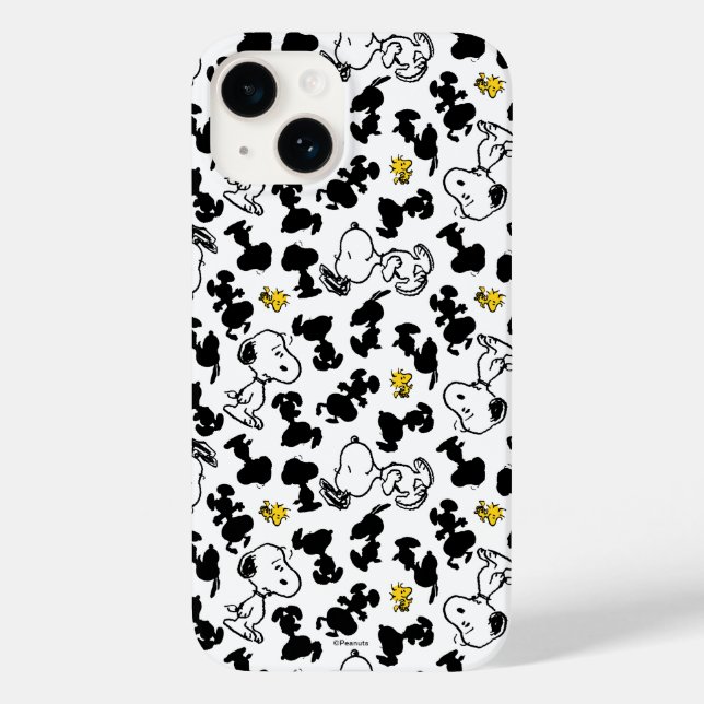 Peanuts |  Snoopy & Woodstock Shadow Pattern Case-Mate iPhone Case (Back)