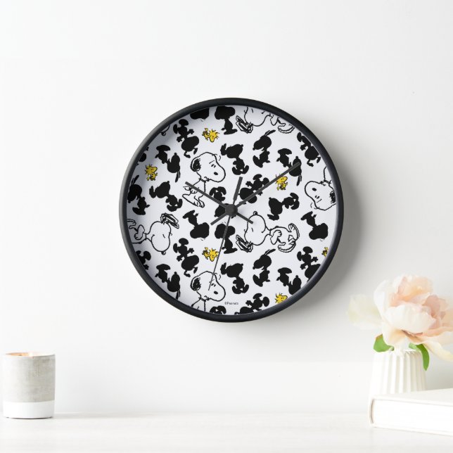 Peanuts |  Snoopy & Woodstock Shadow Pattern Clock (Home)