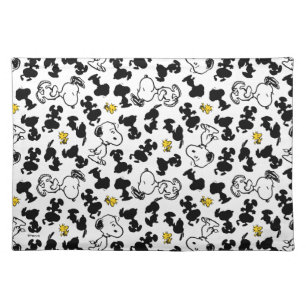 Peanuts    Snoopy & Woodstock Shadow Pattern Cloth Placemat