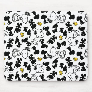 Peanuts    Snoopy & Woodstock Shadow Pattern Mouse Pad