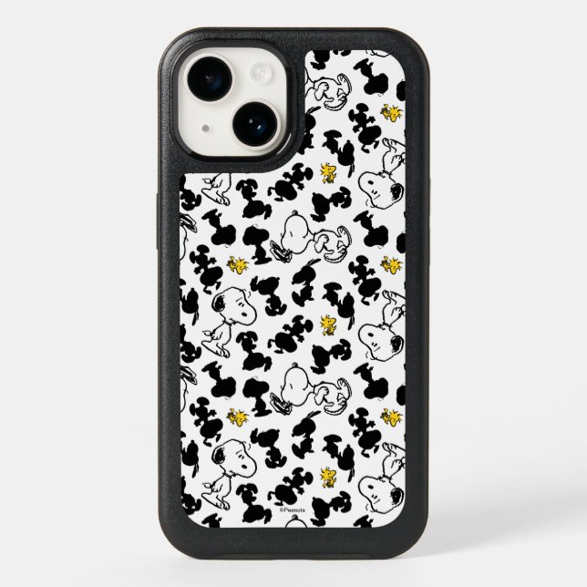 Peanuts |  Snoopy & Woodstock Shadow Pattern Otterbox iPhone Case (Back)