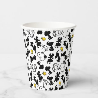 Peanuts | Snoopy & Woodstock Shadow Pattern Paper Cups