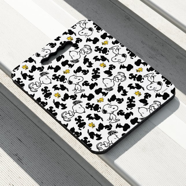Peanuts |  Snoopy & Woodstock Shadow Pattern Seat Cushion (In Situ)